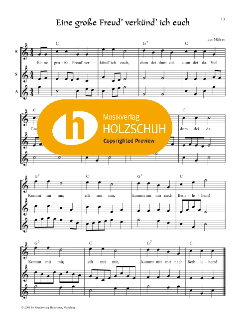 Eine große Freud verkünd ich euch